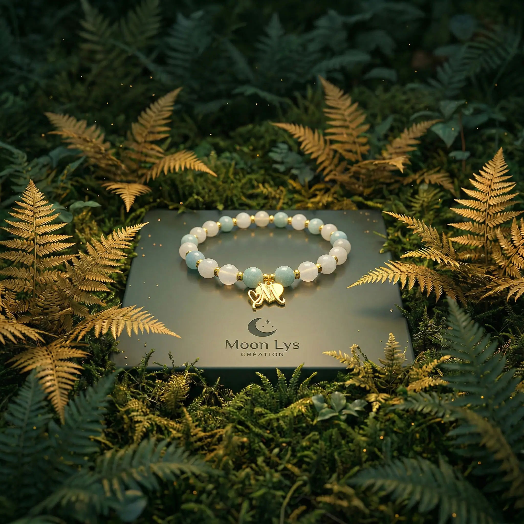 Bracelet LunaLys Aigue-Marine