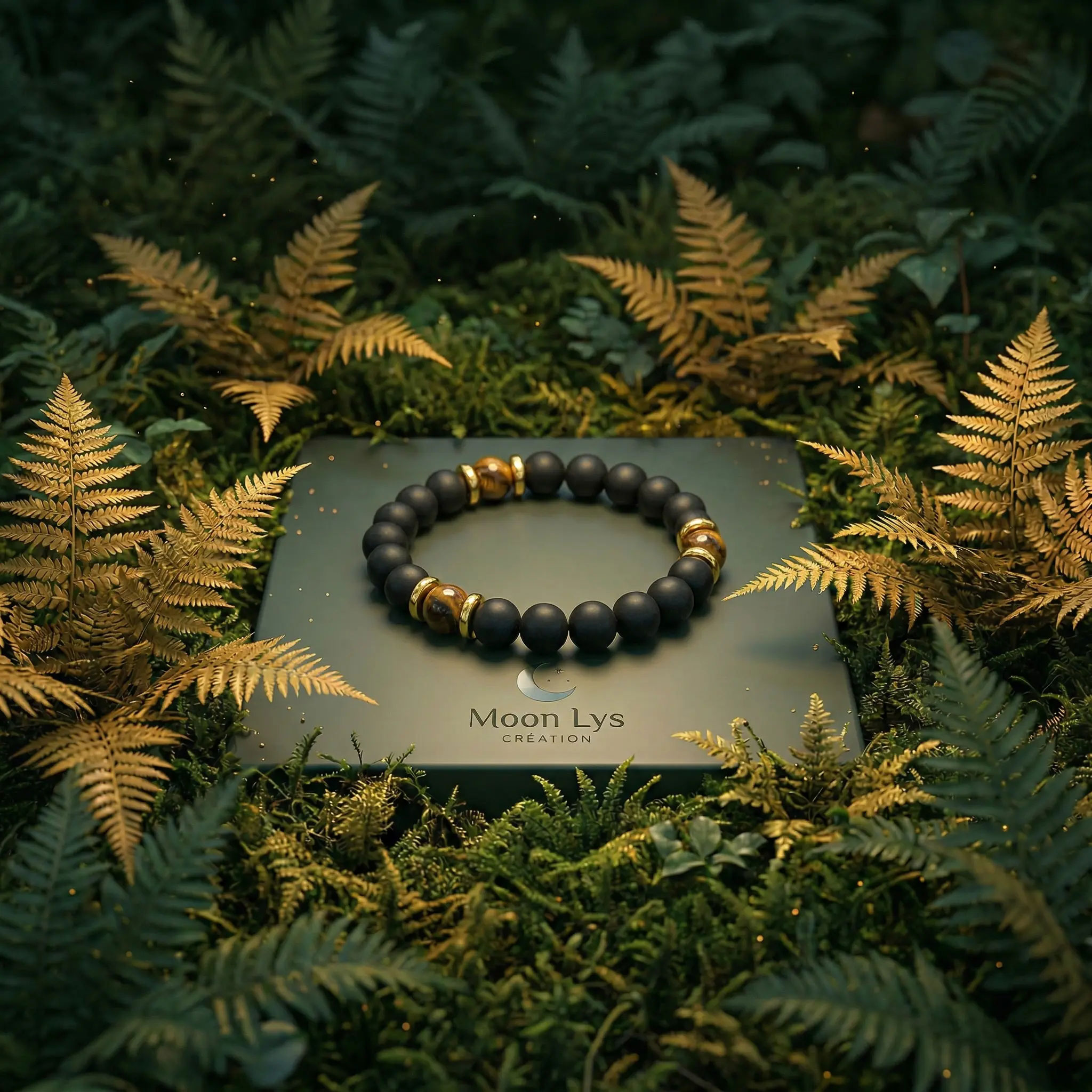 Bracelet Noyau Noir Œil de Tigre – Image 2