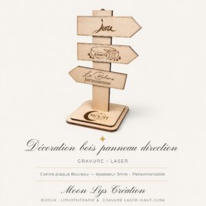 Moon lys direction sign ad